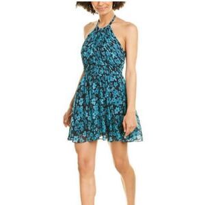 Love by Theia Chiffon Backless Mini Dress